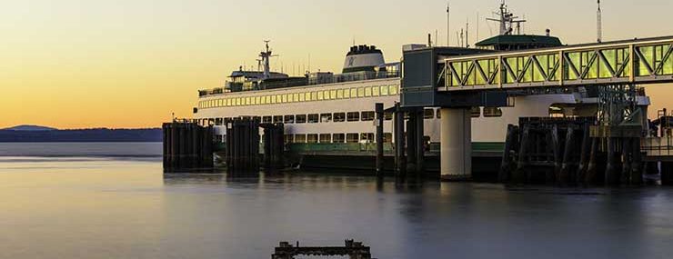 Sunset at Edmonds Ferry Terminal